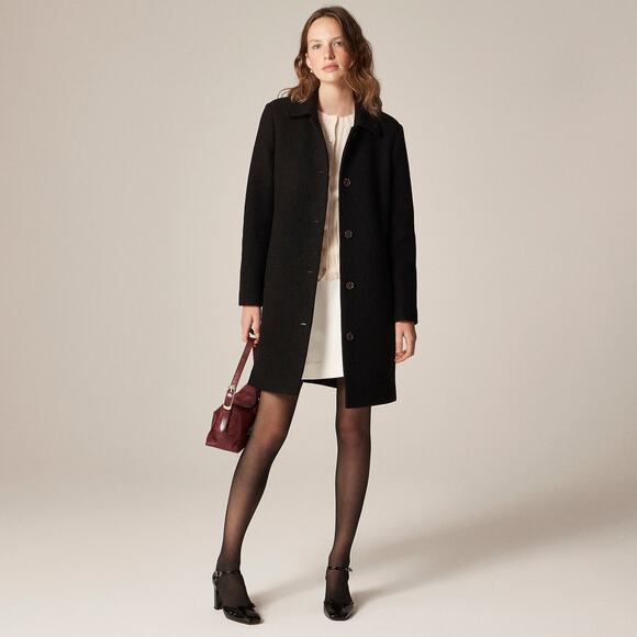 J. Crew Jackets & Blazers - J. Crew Women's Long Sleeve Car Coat In Italian Boiled Wool Size 6 NWT